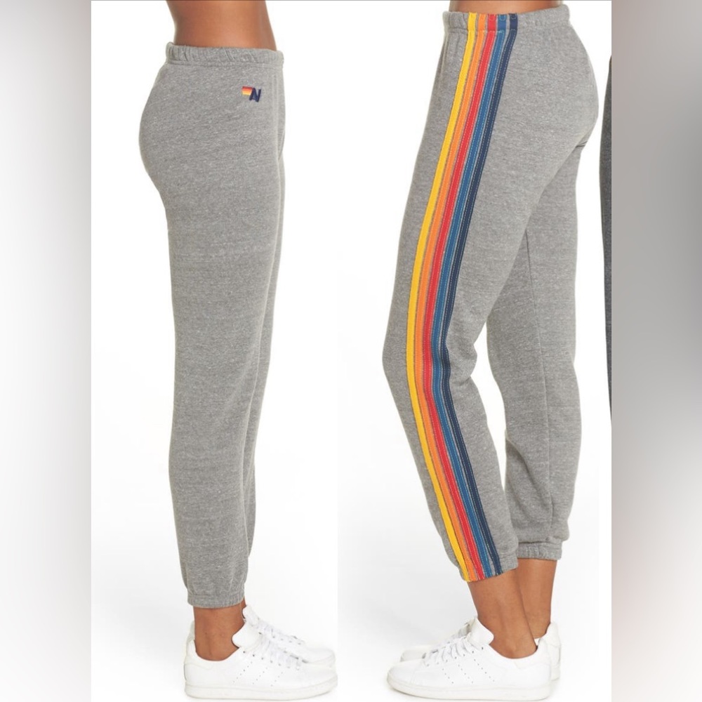 Aviator nation stripe sweatpants